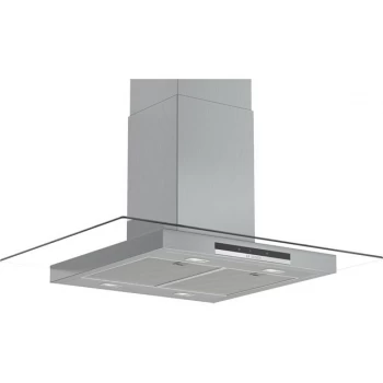 Image of Bosch Serie 4 DIG97IM50B 90cm Island Cooker Hood - Stainless Steel - B Rated