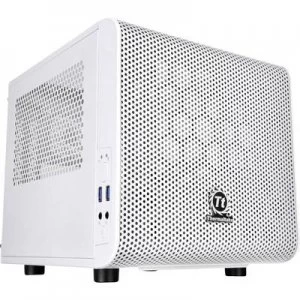 Image of Thermaltake Core V1 Snow Mini tower PC casing White Built-in fan, LC compatibility