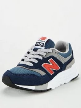 Image of New Balance 997 Childrens Trainers - Navy/Red Size 2