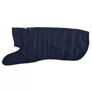 Image of Barbour Baffle Quilt Dog Coat Navy Small