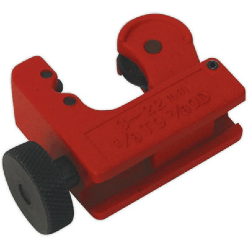 Image of Loops Die-Cast Mini Pipe Cutter - Heavy Duty HSS Hardened Cutting Wheel - 3 to 22mm Multi