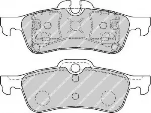 Image of Ferodo FDB1676 Brake Pad Set Rear Axle Premier Car