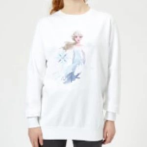 Image of Frozen 2 Nokk Sihouette Womens Sweatshirt - White - S