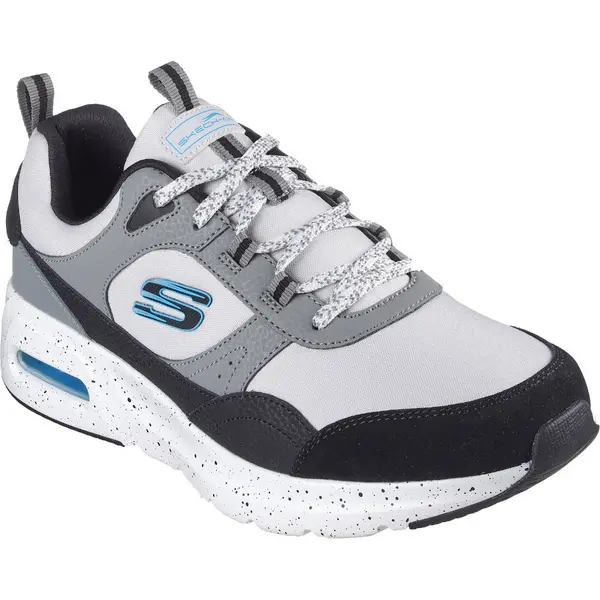 Image of Skechers Mens Skech-Air Court Retro Yatton Comfort Trainers UK Size 10 (EU 45) Grey/Multi SKE2273-GYMT-10