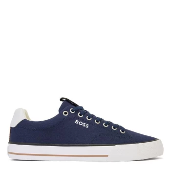 Image of Boss Aiden Tenn Canvas Trainers - Blue