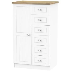 Image of Robert Dyas Wilcox Ready Assembled Childrens Wardrobe - Porcelain Ash