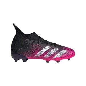 Image of adidas Predator Freak .3 Junior FG Football Boots - Black/ShockPink