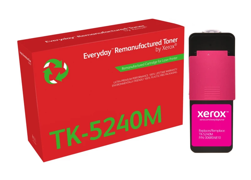 Image of Xerox Everyday Magenta Remanufactured Toner by Xerox compatible with Kyocera TK-5240M, Standard capacity 006R04810