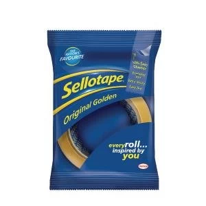 Image of Sellotape Original Golden Tape 48mmx66m Pack of 6 1443304