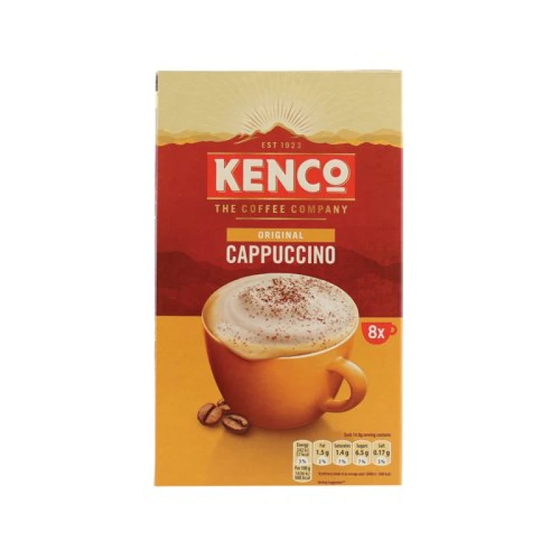 Image of Kenco Kenco Cappuccino Sachets 14.8g (Pack of 8) FOKEN015 FOKEN015