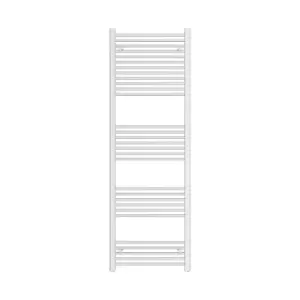 Image of VURTU5 Luxury Ladder Style Heated Towel Rail Radiator with 30 Horizontal Round Tubes 1800mm x 600mm - White