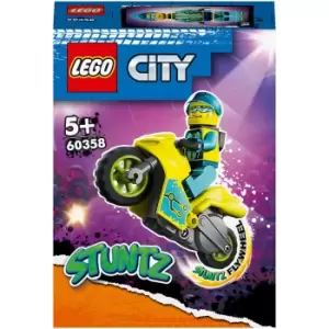 Image of LEGO City: Stuntz Cyber Stunt Bike Action Toy Motorbike (60358)