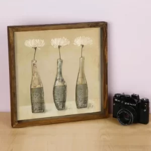 Image of KZM462 Multicolor Decorative Framed MDF Painting