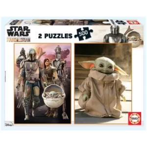 Image of Mandalorian 2-in-1 Jigsaw Puzzles (500 Pieces)