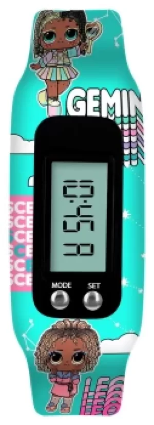 Image of LOL Surprise Kids Digital Blue Silicone Strap Step Tracker