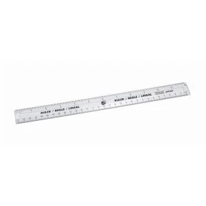 Image of 5 Star Office Ruler Plastic 300mm Clear Pack 10
