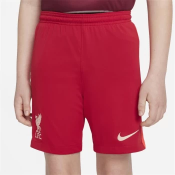 Image of Nike Liverpool Home Shorts 2021 2022 Junior - Red