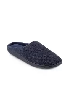 Image of Textured Cord Stitched Mule Slipper
