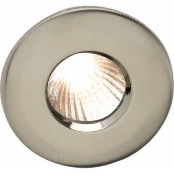 Image of KnightsBridge IP65 Low Voltage MR16 Fire Rated Shower Downlight - Brushed Chrome