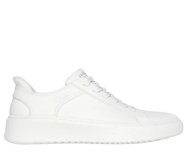 Image of Skechers Court Break Double Vented Slip-ins Trainers White 10 UK