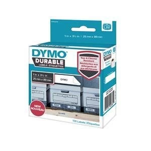 Image of Dymo 25mm 89mm Durable 1 x Pack 100 Labels