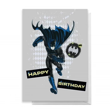 Image of Batman Happy Birthday Greetings Card - Standard Card