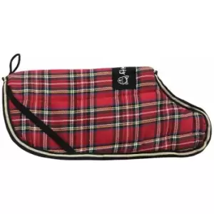 Image of Bunty Reversible Tartan Dog Coat Outdoor Warm Fleece Jacket Reflective Raincoat - XX-Large