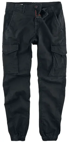Image of Jack & Jones JJIPAUL JJFLAKE AKM Cargo Trousers Black W28L30 Men