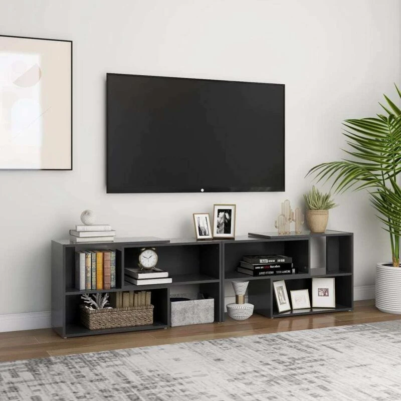 Image of VIDAXL TV Cabinet Grey 149x30x52cm Engineered Wood Vidaxl 8720286607015