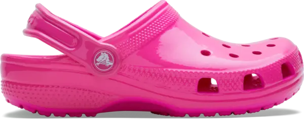 Image of Crocs Kids Toddler Classic Neon Highlighter Clogs Pink Crush C10
