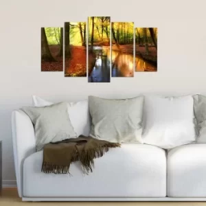 Image of 5MX-29 Multicolor Decorative MDF Painting (5 Pieces)