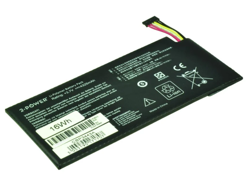 Image of 2-Power Tablet Battery 3.7V 4325mAh Li-Polymer Laptop Battery