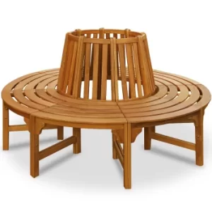 Image of Tree Bench Eucalyptus Wood 190cm FSC -certified
