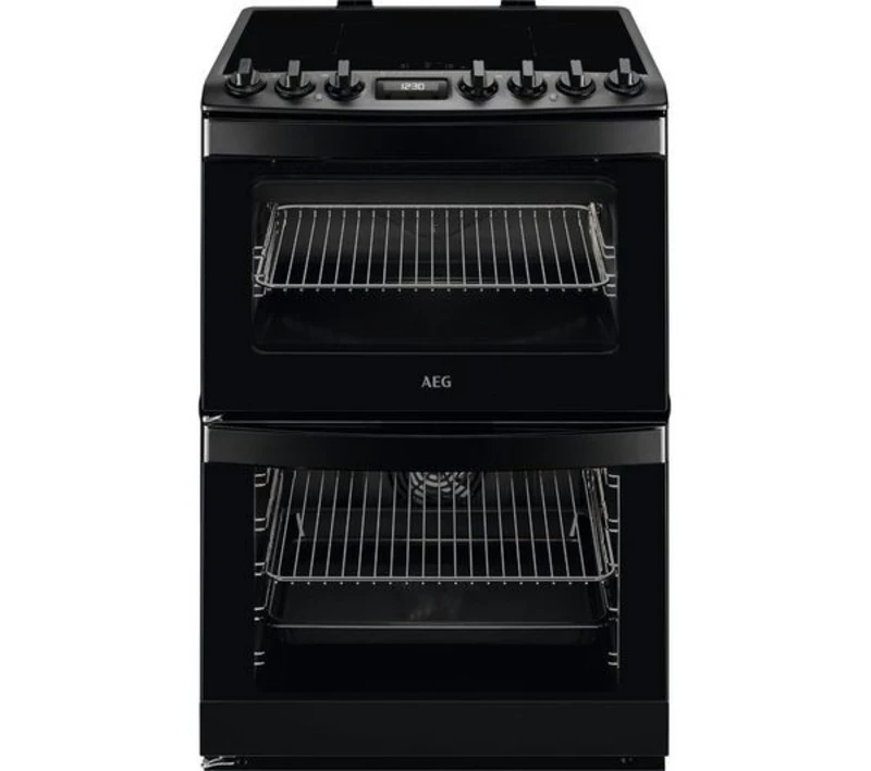 Image of AEG 6000 SteamBake CIB6743MCB 60cm Electric Cooker with - Black - A Rated