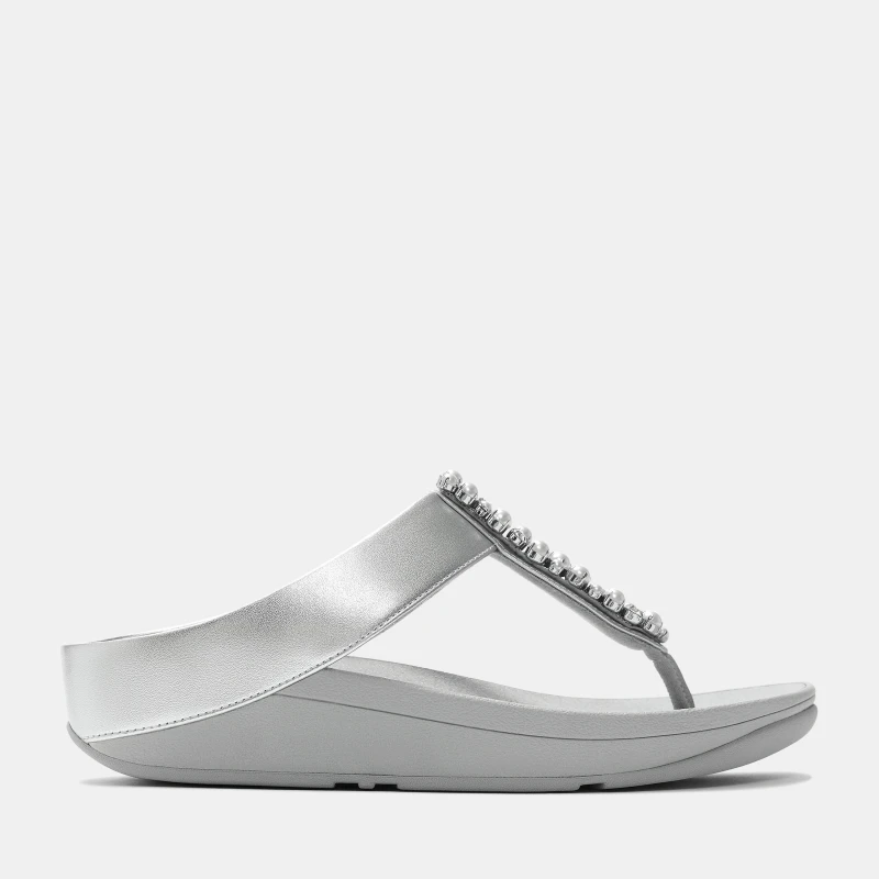 Image of Fitflop Fitflop Fino Pearls Ld62 Silver female 3 (36)