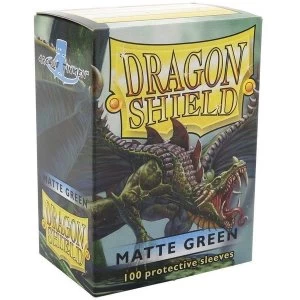 Image of Dragon Shield Green Matte Card Sleeves - 100 Sleeves