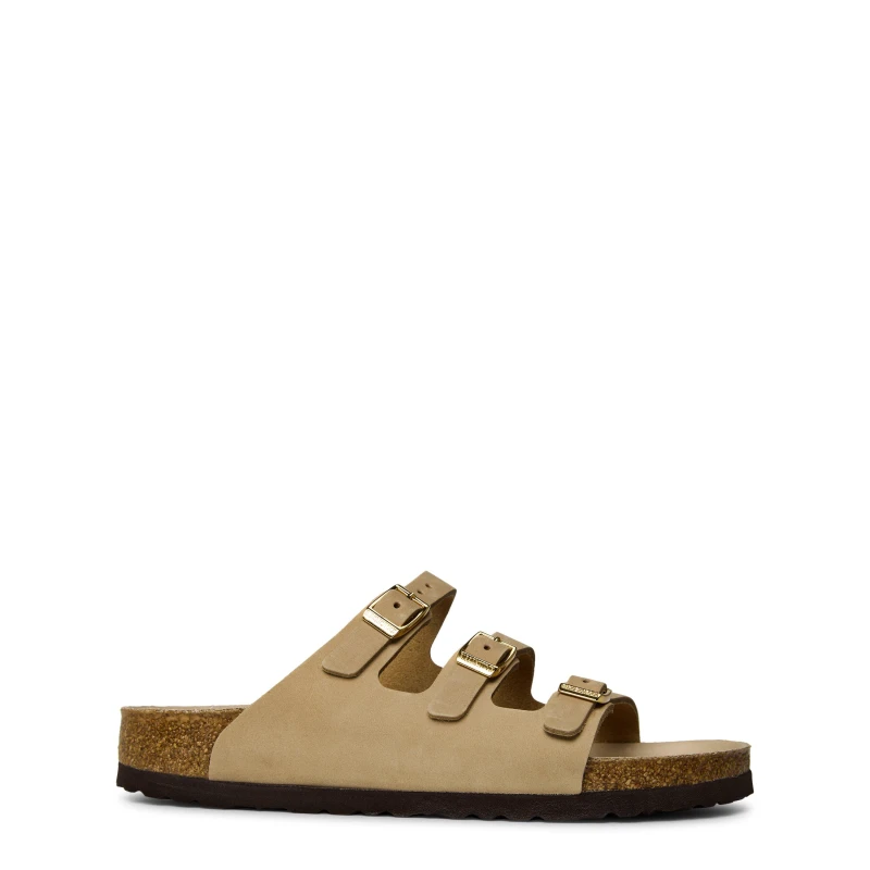 Image of Birkenstock Womens Florida Hex Flat Sandals Sandcastle female 7 (40)