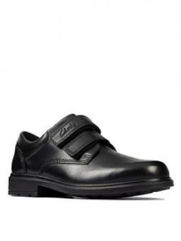 Image of Clarks Kid Remi Pace Strap School Shoe - Black
