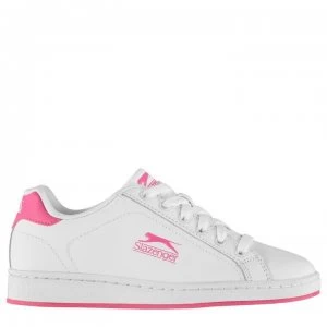 Image of Slazenger Ash Lace Junior Trainers - White/Cerise
