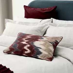 Image of Bedeck of Belfast Aris Woven Stripe Double Duvet Cover, Silver