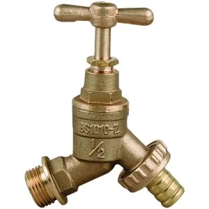 Image of Wickes Brass Hose Union Bibcock - 12mm