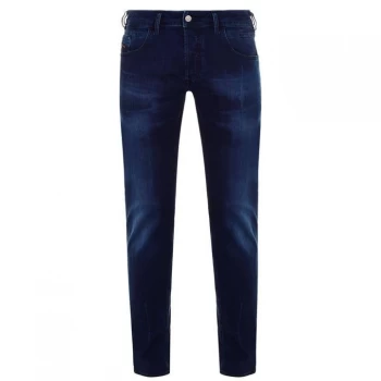 Image of Diesel Bazer Tapered Jeans - Blue 83AT