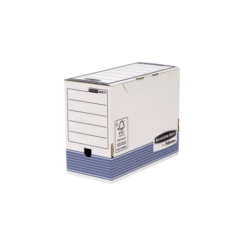Image of Bankers Box 150mm A4 Transfer File - Blue Pack of 10