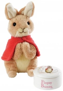 Image of Flopsy Trinket Box and Soft Toy Gift Set