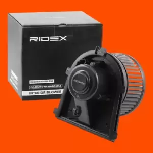 Image of RIDEX Blower Motor 2669I0010 Heater Blower Motor,Interior Blower VW,AUDI,SKODA,Golf IV Schragheck (1J1),Golf V Schragheck (1K1),GOLF PLUS (5M1, 521)