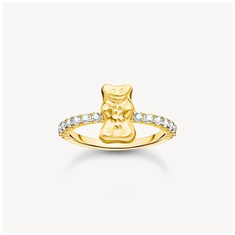 Image of Thomas Sabo TR2504-414-14-54 Gold-plated Ring With HARIBO Jewellery