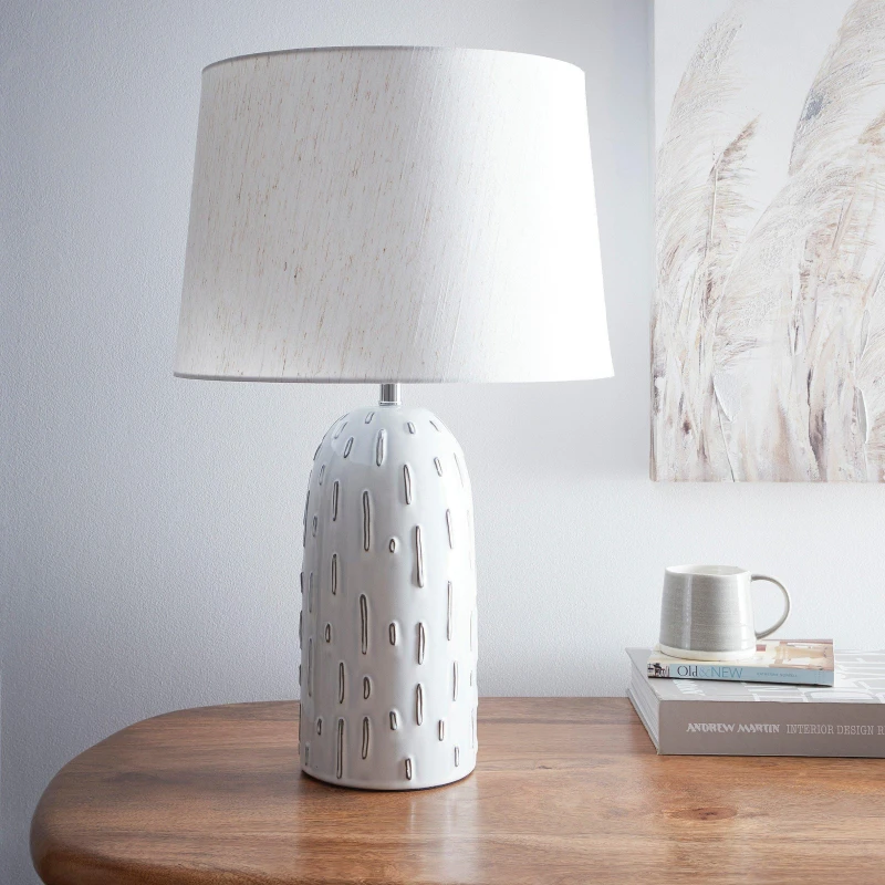Image of K Living MADRID CERAMIC TABLE LAMP White unisex One Size