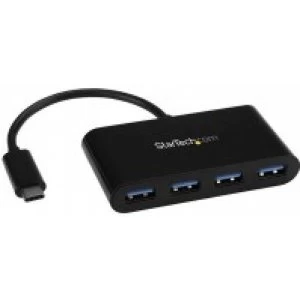 Image of StarTech 4 Port USB 3.0 Hub USB C to 4x USB A Bus Powered