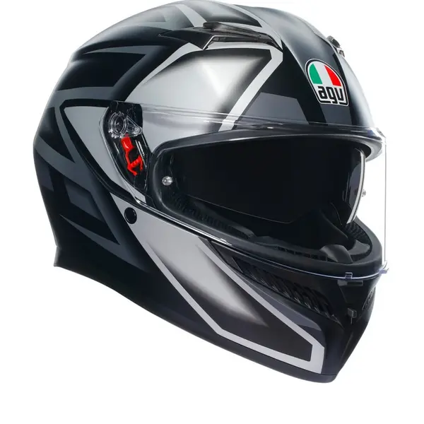 Image of AGV K3 E2206 MPLK Compound Matt Black Grey 008 Full Face Helmet XS