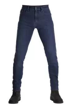 Image of Pando Moto Robby Cor Sk Motorcycle Jeans Mens Slim-Fit Cordura Blue W32/L34